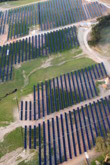 O projeto da central fotovoltaica em Abrantes.